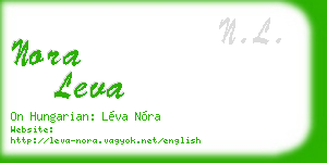nora leva business card